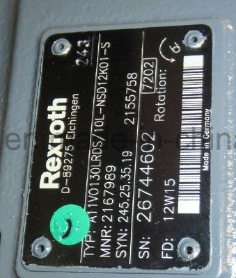 Η σειρά A11vlo130lrds υδραυλικές αντλίες με έμβολο για περιστροφική γεώτρηση με πετρέλαιο A4VG28-B